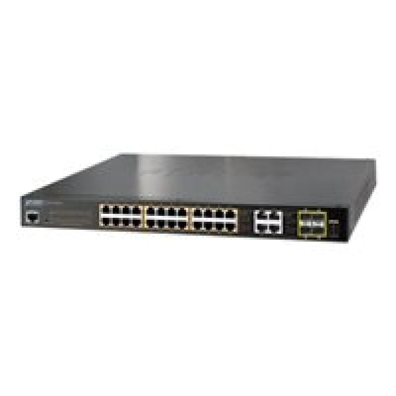 PLANET TECHNOLOGY Planet GS-4210-24PL4C 24-Port 10/100/1000T 802.3at PoE +