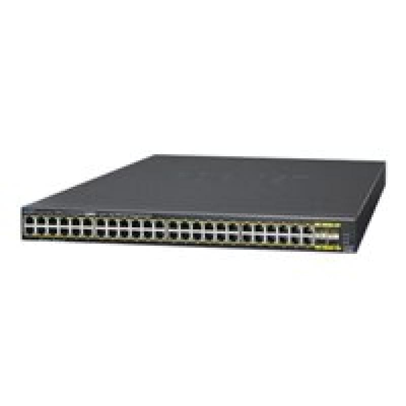 PLANET TECHNOLOGY Planet GS-4210-48P4S 48-Port 10/100/1000T 802.3at PoE +