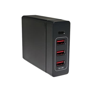 LOGILINK USB Tischladeadapter, LogiLink 3xUSB-A Port+1xUSB-C Port,60W