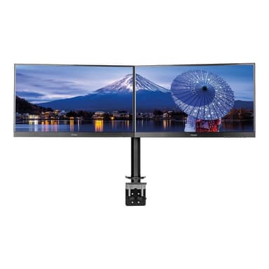 IIYAMA DS1002C-B1 Dual-Monitor Klemmhalterung fuer Displays von 10-30Zoll VESA 75 x 75 mm oder 100 x