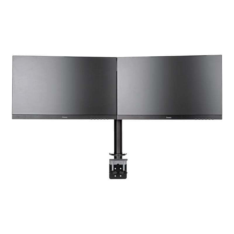 IIYAMA DS1002C-B1 Dual-Monitor Klemmhalterung fuer Displays von 10-30Zoll VESA 75 x 75 mm oder 100 x