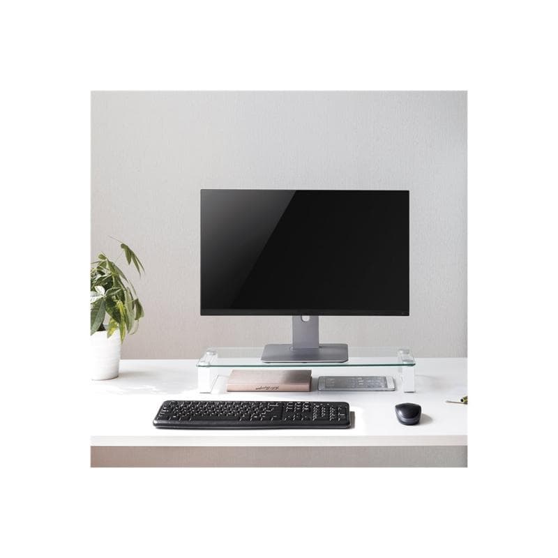 LOGILINK Monitorerhöhung /-tisch LogiLink aus Glas, max. 20 kg