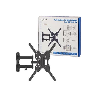 LOGILINK TV-Wandhalterung LogiLink neig- und schwenkbar für 23-55″