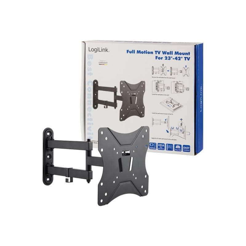 LOGILINK TV-Wandhalterung LogiLink neig- und schwenkbar für 23-42″