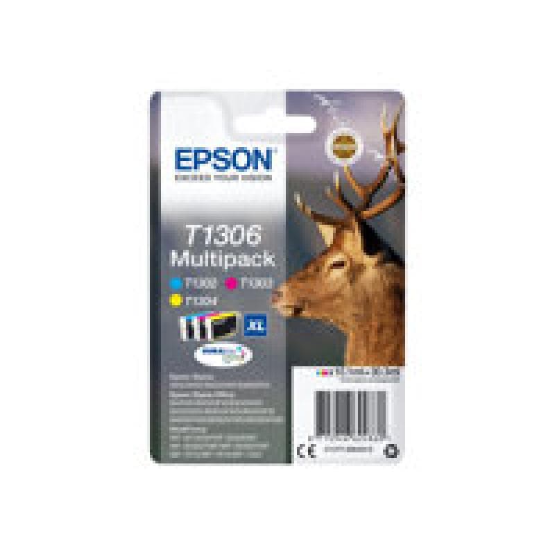 EPSON T1306 Multipack 3er Pack XL Gelb, Cyan, Magenta Tintenpatrone