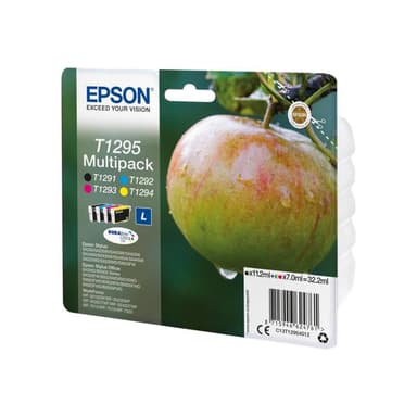 EPSON T1295 Multipack 4er Pack L Größe Schwarz, Gelb, Cyan, Magenta Tintenpatrone