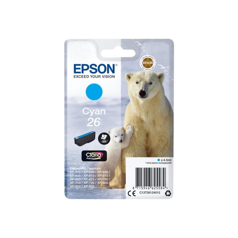 EPSON 26 Cyan Tintenpatrone