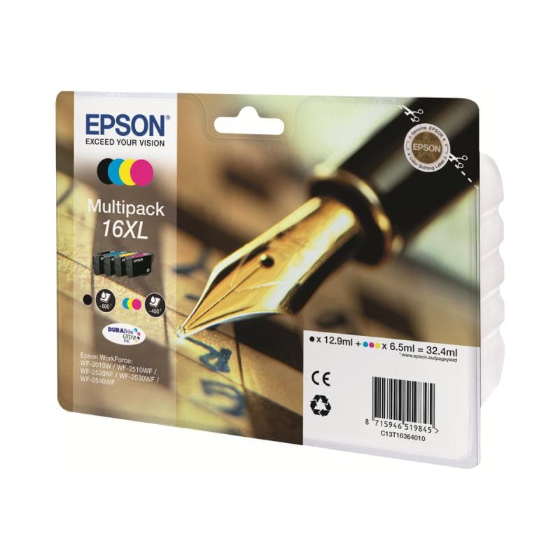 EPSON 16XL Multipack 4er Pack XL Schwarz, Gelb, Cyan, Magenta Tintenpatrone