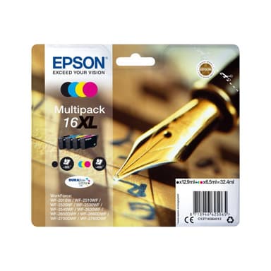 EPSON 16XL Multipack 4er Pack XL Schwarz, Gelb, Cyan, Magenta Tintenpatrone