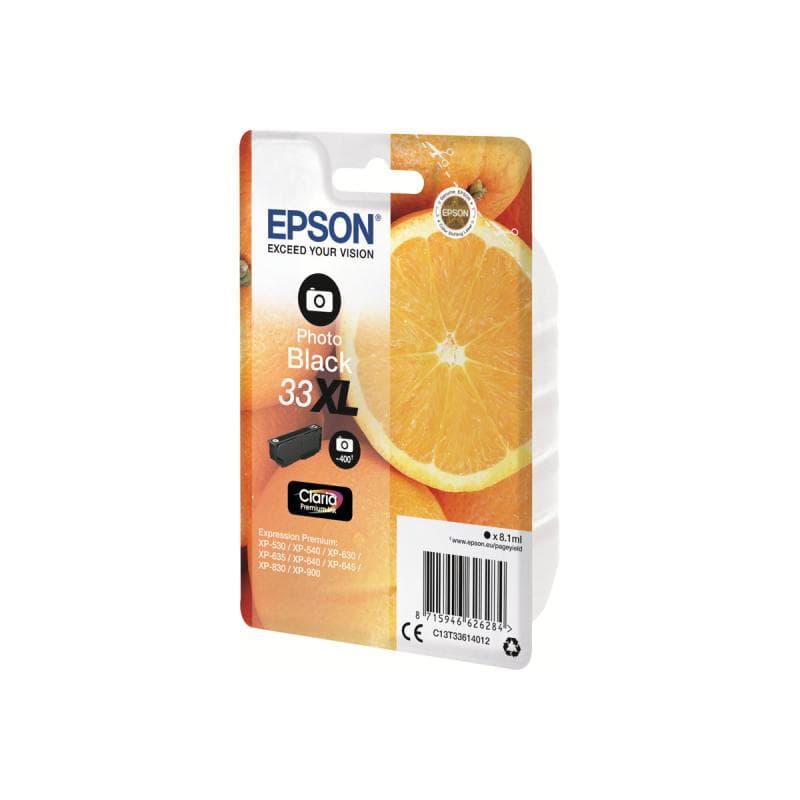 EPSON 33XL XL Photo schwarz Tintenpatrone