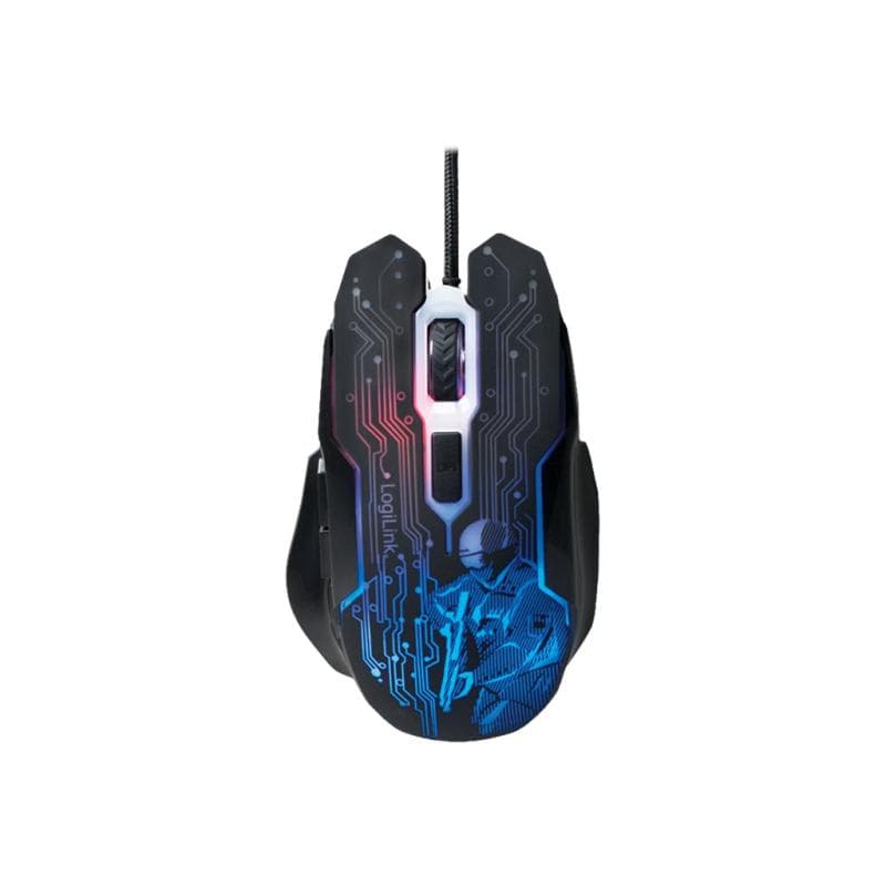 LOGILINK Gaming Maus, USB, 6-button, 2400dpi