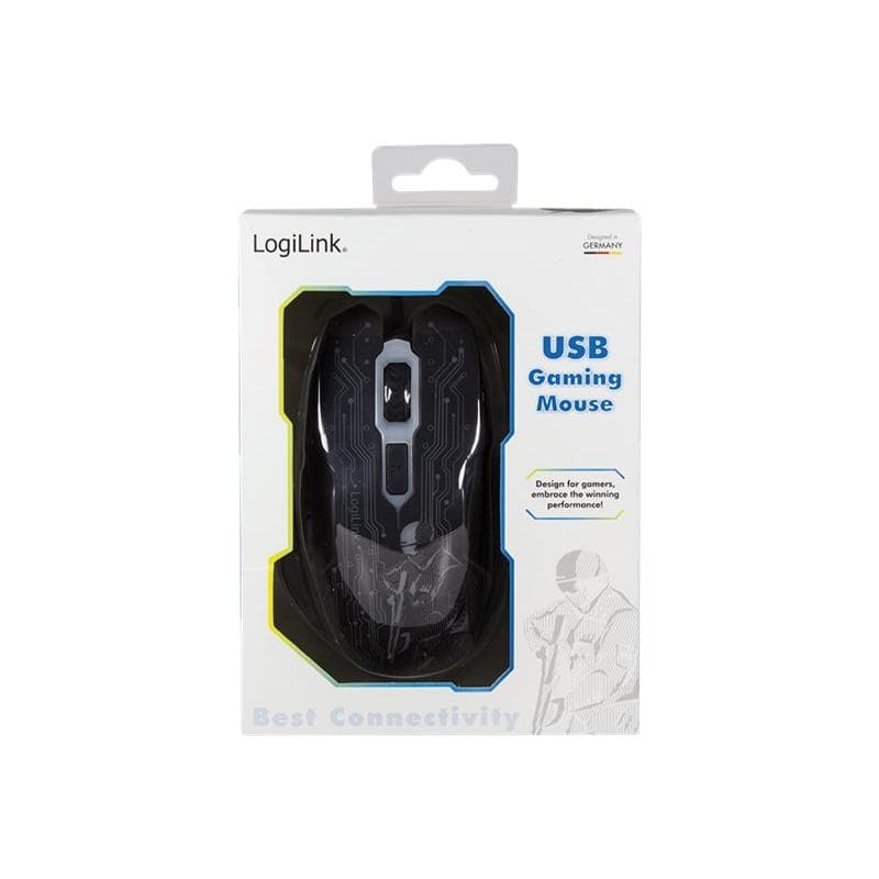 LOGILINK Gaming Maus, USB, 6-button, 2400dpi