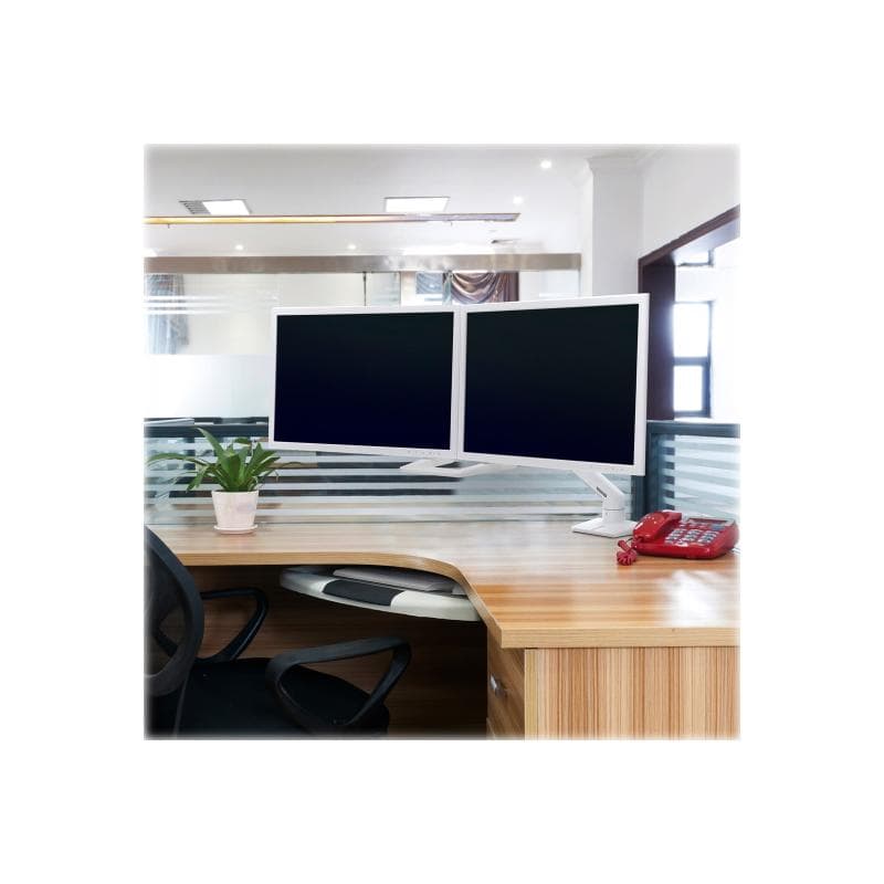 ERGOTRON HX Dual Monitor Arm in Weiß - Tischhalterung