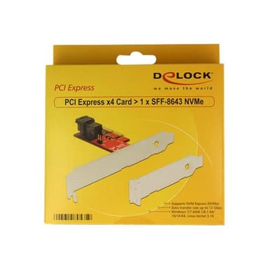 DELOCK PCI Express x4 Karte > 1x intern SFF-8643 N
