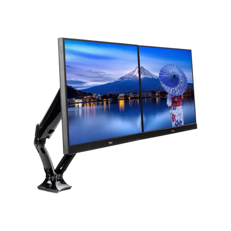 IIYAMA DS3002C-B1 ACC Flexible desk mount for dual monitor 10i-27i height adj. gas spring size VESA