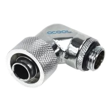 ALPHACOOL Anschraubt. 90° drehb.16mm 1/4 | HF16/10 Chrome