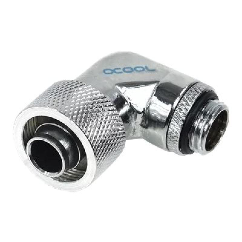 ALPHACOOL Anschraubt. 90° drehb.16mm 1/4 | HF16/10 Chrome