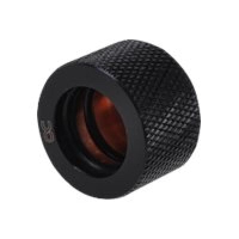 ALPHACOOL Anschraubtülle HT 16mm G1/4 | gerändelt deep black