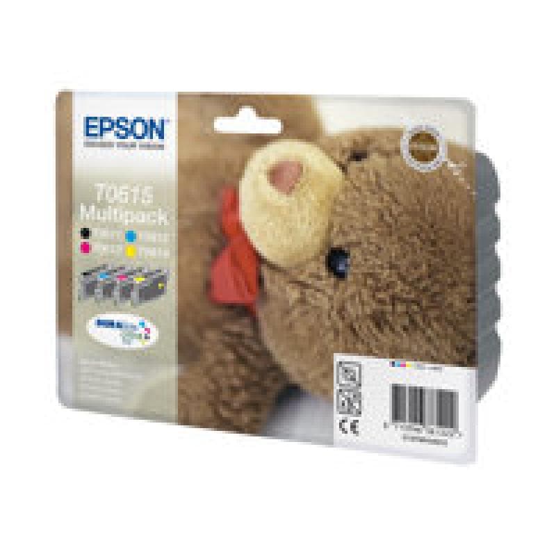 EPSON Multipack T0615 4er Pack Schwarz, Gelb, Cyan, Magenta Tintenpatrone