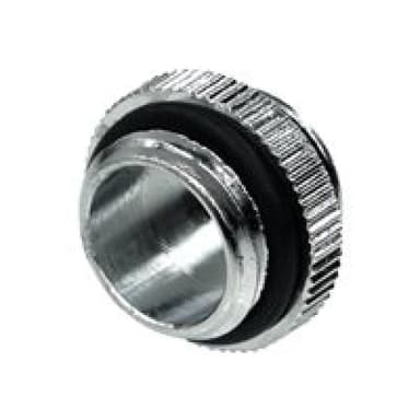 ALPHACOOL Alpha HF Doppelnippel G1/4 AG G1/4 sr | mit O-Ring Chrome