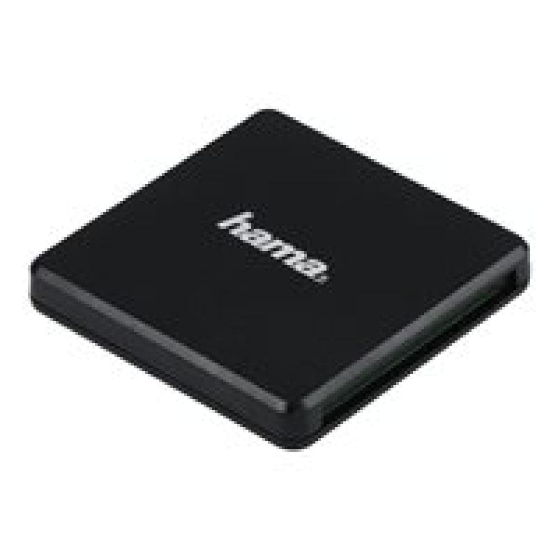 HAMA USB-3.0-Multikartenleser, SD/microSD/CF, Schwarz