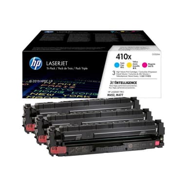 HP 410X 3er Pack Gelb, Cyan, Magenta LaserJet Tonerpatrone (CF252XM)