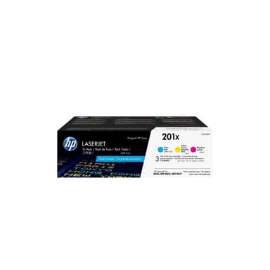HP 201X 3er Pack Gelb, Cyan, Magenta LaserJet Tonerpatrone (CF253XM)