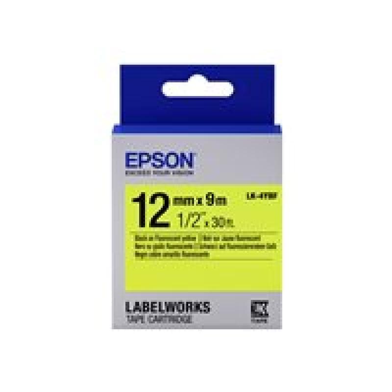 EPSON Ribbon LK-4YBF fluorescent yellow/black