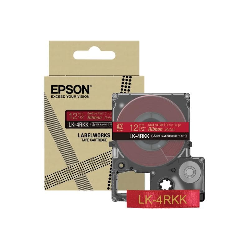 EPSON Ribbon LK-4RKK red/gold