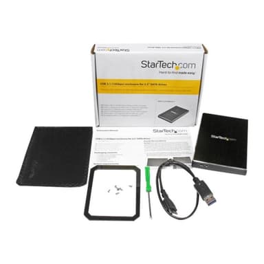 STARTECH.COM USB 3.1 (10 Gbps) Festplattengehäuse für 6,35cm 2,5zoll SATA Laufwerke - Gehäuse für SS
