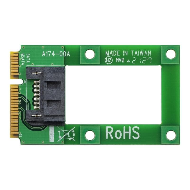 STARTECH.COM mSATA auf SATA Festplatten / SSD Adapter - Mini Serial-ATA zu SATA Konverter