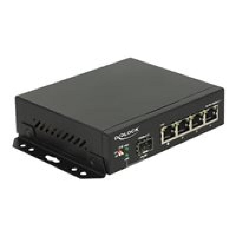 DELOCK Gigabit Ethernet Switch 4 Port + 1 SFP