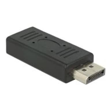 DELOCK Adapter DisplayPort 1.2 Stecker > DisplayPort Buchse 19 Pin black
