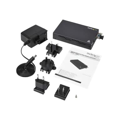 STARTECH.COM Gigabit Ethernet Kupfer auf LWL Medienkonverter - SM LC - 20 Km - Ethernet Medienkonver