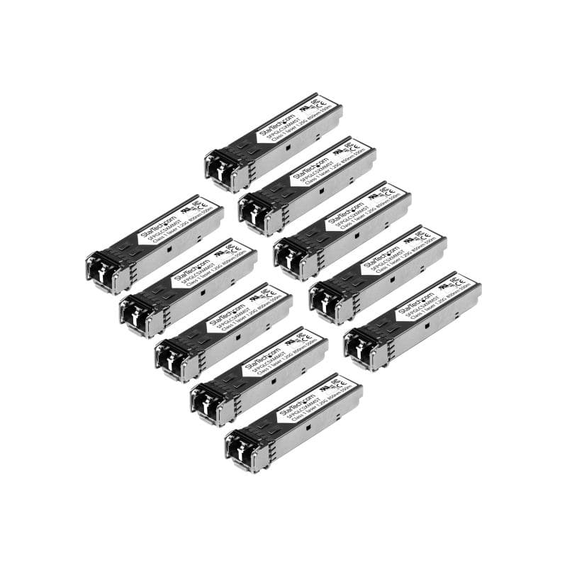 STARTECH.COM Gigabit LWL SFP Transceiver Modul - Cisco GLC-SX-MM kompatibel - MM LC - 550m - Mini GB