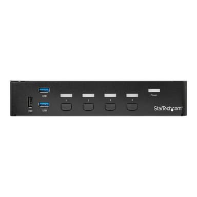 STARTECH.COM 4 Port DisplayPort KVM Switch - DP KVM Umschalter mit USB 3.0 Hub