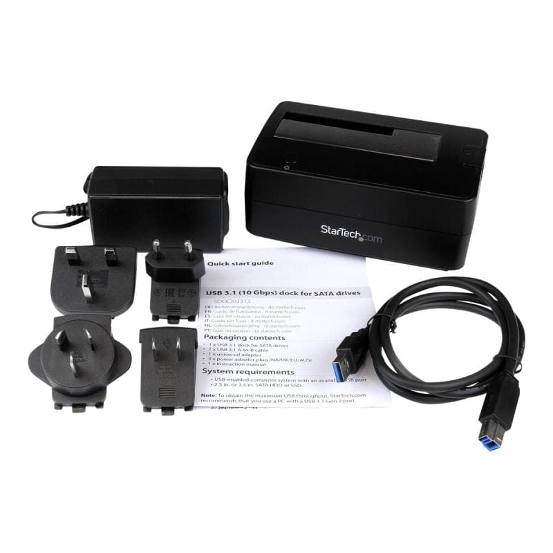 STARTECH.COM USB 3.1 (10 Gbit/s) Festplatten Dockingstation für 2,5 Zoll (6,4cm) / 3,5 Zoll (8,9 cm)