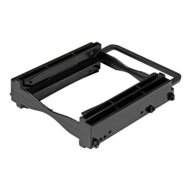 STARTECH.COM Dual 2,5 Zoll SSD/HDD Einbaurahmen für 3,5 Zoll Laufwerksschacht - Werkzeuglose Install