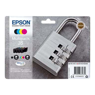 EPSON 35 Multipack 4er Pack Schwarz, Gelb, Cyan, Magenta Tintenpatrone