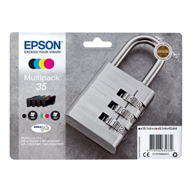 EPSON 35 Multipack 4er Pack Schwarz, Gelb, Cyan, Magenta Tintenpatrone