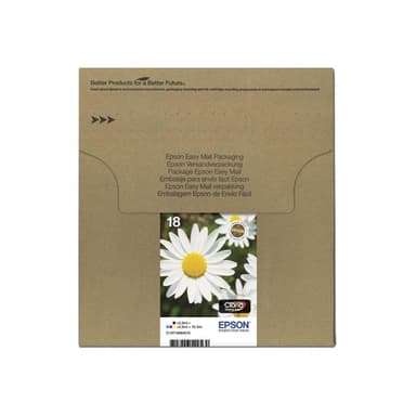 EPSON T1806 Easy Mail Packaging 4er Pack Schwarz, Gelb, Cyan, Magenta Tintenpatrone