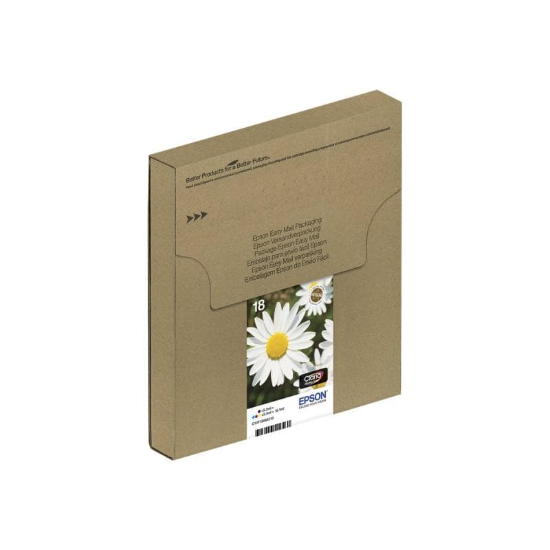 EPSON T1806 Easy Mail Packaging 4er Pack Schwarz, Gelb, Cyan, Magenta Tintenpatrone