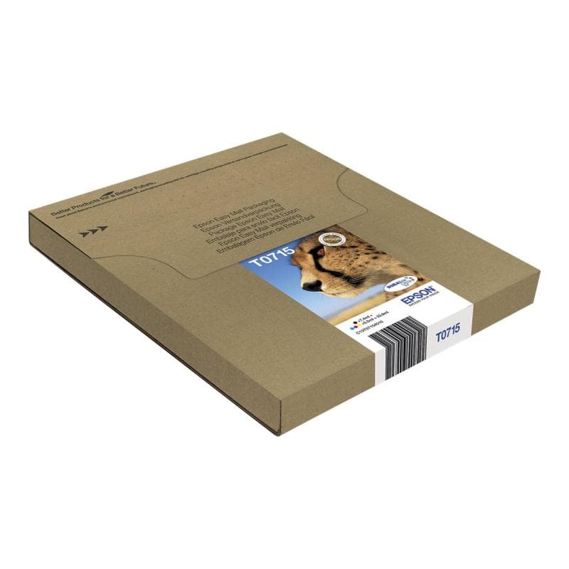EPSON T071 Easy Mail Packaging 4er Pack Schwarz, Gelb, Cyan, Magenta Tintenpatrone