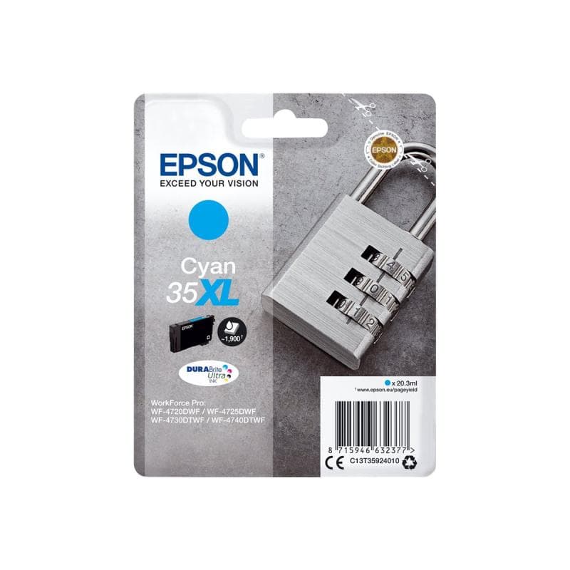 EPSON 35XL XL Cyan Tintenpatrone