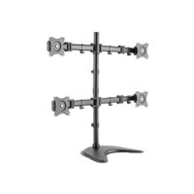 DIGITUS Quad Display Tisch Halterung fuer 4 TFT 68,5cm  27Zoll max. 8Kg