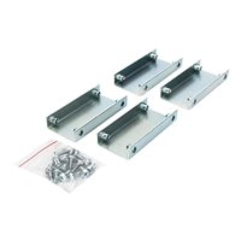 DIGITUS Anreihverbindungsset fuer Netzwerk und Serverschraenke 4Stueck inkl. Schrauben H23mmxB46mmxT