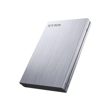 ICY BOX IB-241WP Gehaeuse mit USB 3.0 fuer 6,35cm 2,5Zoll mit Schreibschutz-Schalter und Festplatten