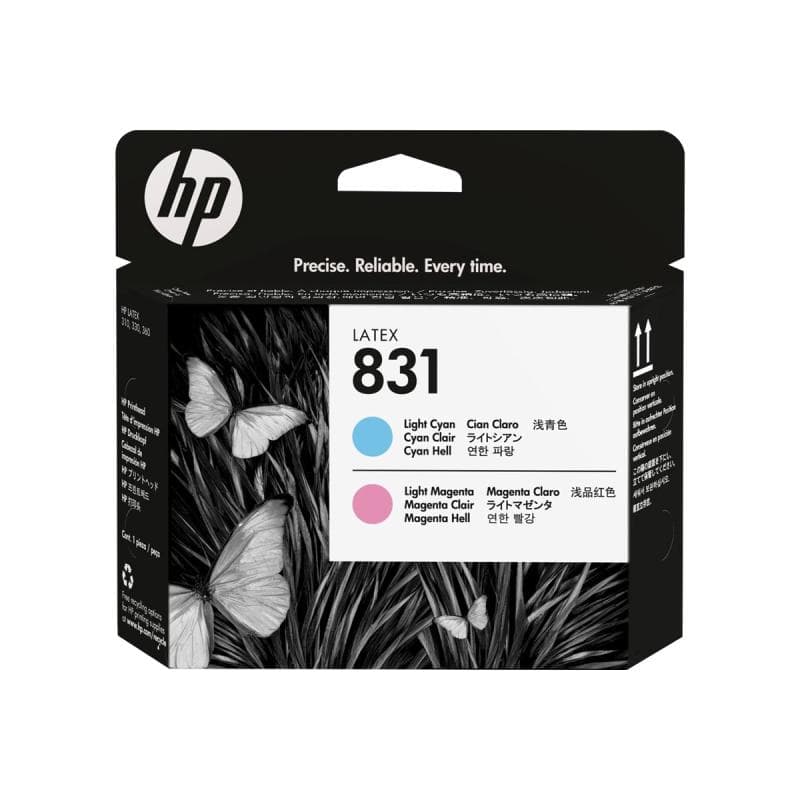 HP 831 - Hell Magenta, hell Cyan - Druck