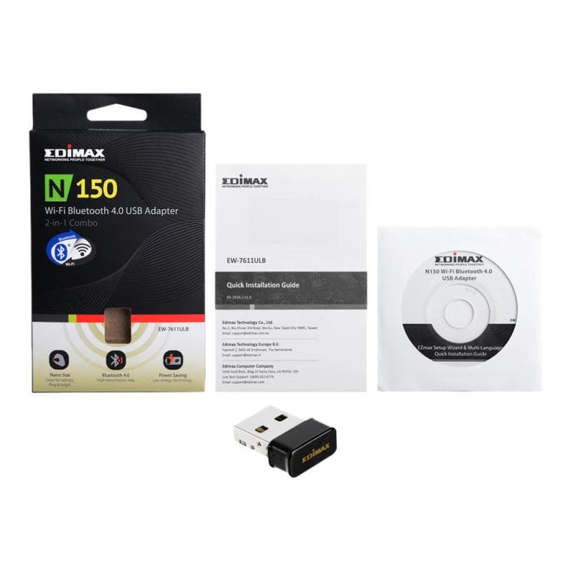 EDIMAX Adapter/ Wless N150 / USB /  1T1R 2-in-1