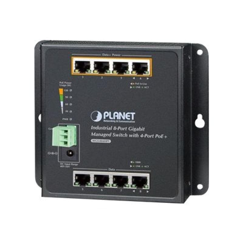 PLANET TECHNOLOGY 8-Port Wall-mt Managed Switch
